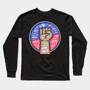 Haitian Flag Haiti Pride Long Sleeve T-Shirt